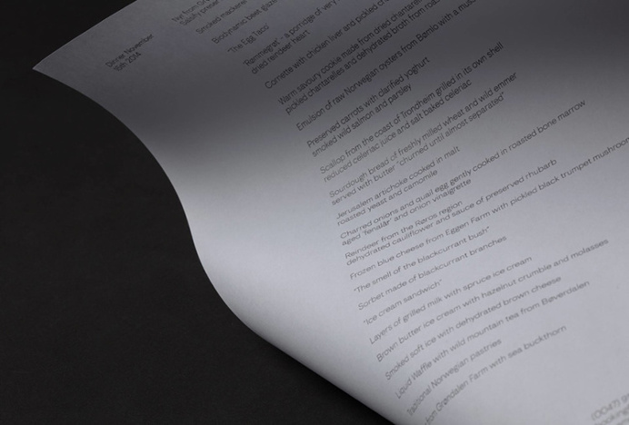 Maaemo by Bielke&Yang #stationary #letterhead