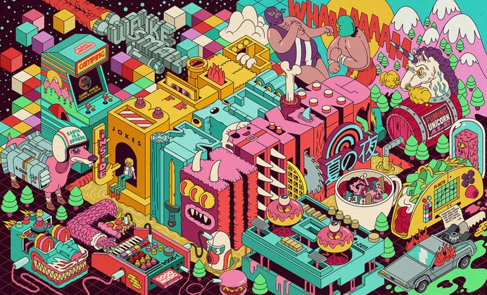 Outstanding murals by Dave Arcade - BELIEF IN THE MAKING