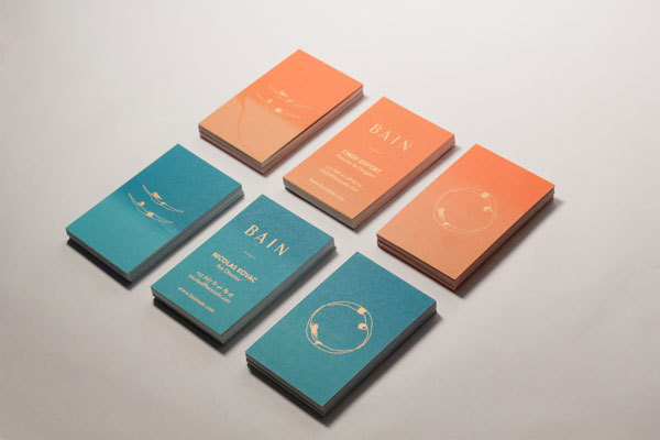 screen printed business cards for bain a swimwear brand from biarritz france - Screen Printing Business Cards screen printed business cards for bain a swimwear brand from biarritz france - Screen Printing Business Cards