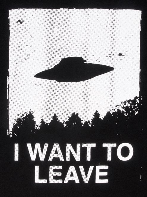 "I want to leave" X-files tribute poster #blackandwhite #inspiration