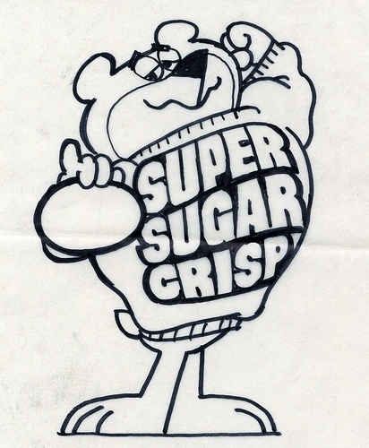 Sugar Bear concept art | Flickr - Photo Sharing! #crisp #illustration #vintage #sugar
