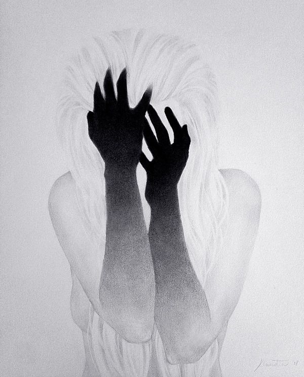 Lost IV, Charcoal on Paper, 2018