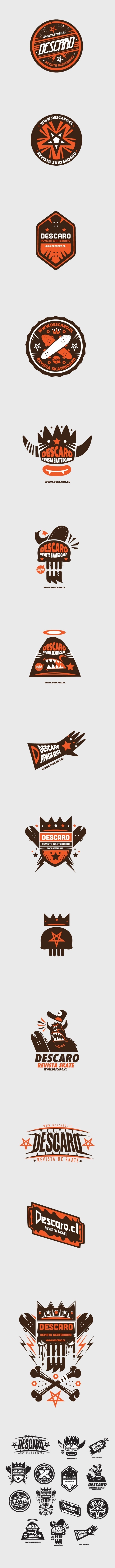 Logo collection Descaro skate Magazine by New Fren #design #graphic