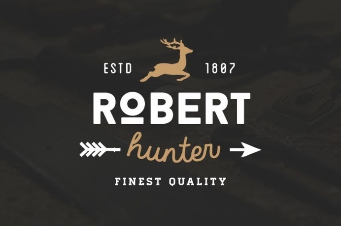 Robert Hunter #inspiration #deer #badge #hunter #design #retro #vintage #logo