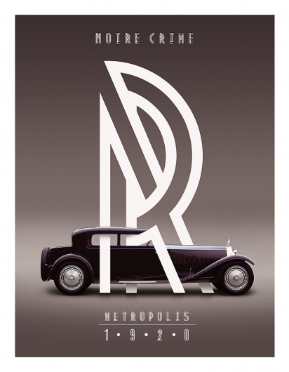 stream of consciousness #metropolis #vintage #poster #type #car