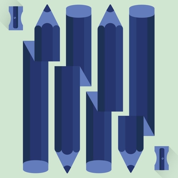 Lápiz random #vector #color #ilustracin #illustration #pencil