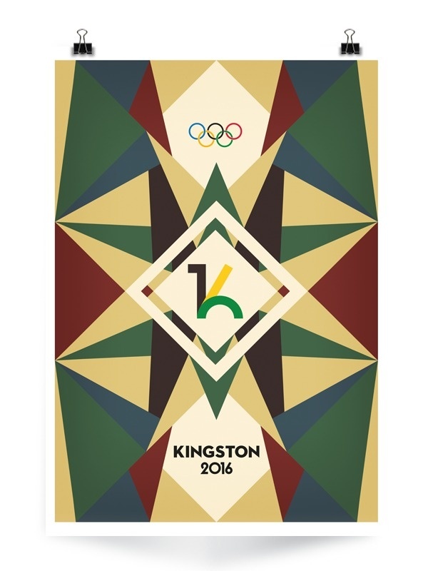 Kingston 2016 Olympics on Behance #kingston #colours #sports #poster #olympics