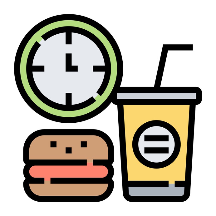 See more icon inspiration related to break, menu, food, sandwich, burger, lunch time, lunch break, time and date, food and restaurant, Soft drink, junk food, hamburger and fast food on Flaticon.