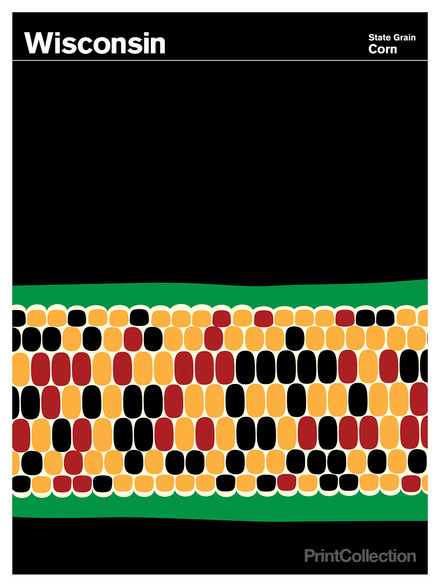 Wisconsin #red #yellow #black #state #grain #corn #green