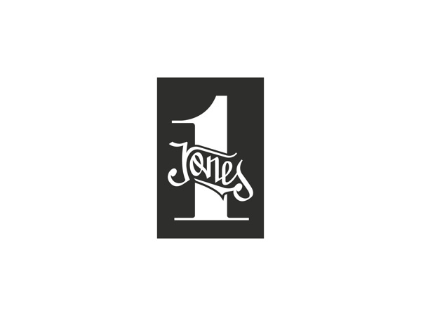 LOGOS #calligraphy #old #jones #white #black #logo #typography