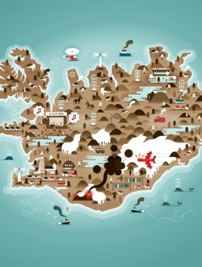 KTRON Maps - Society6 #design #graphic #landscape #digital #illustration