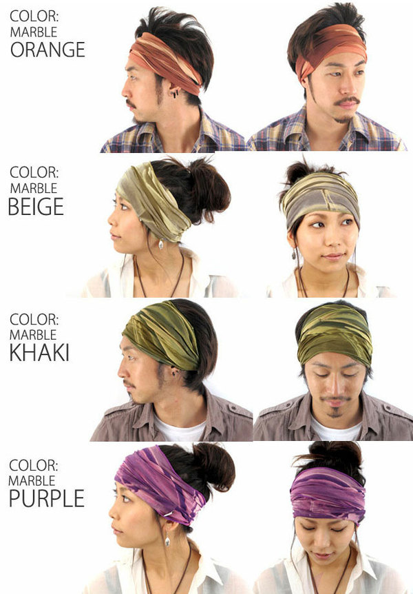 Rakuten: The Rayon Marble, from the Arrange Series. Outdoor headband for sport and casual wear with elastic properties Shopping Japanese pr #bandana