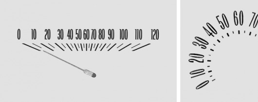 The Ministry of Type #numbers #speedometer #retro #typography