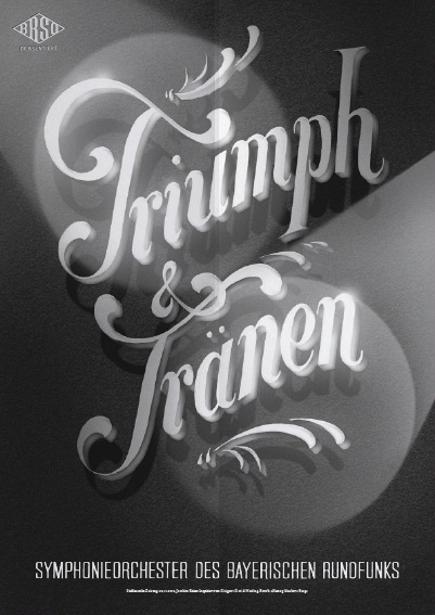 Typeverything.comPoster (5 of 13) from a campaign for the Bavarian Radio Symphony Orchestra by Mirko Borsche. #vintage #typography