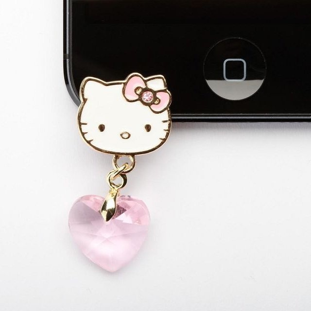 Hello Kitty iPhone 5 Jack Charm #tech #flow #gadget #gift #ideas #cool