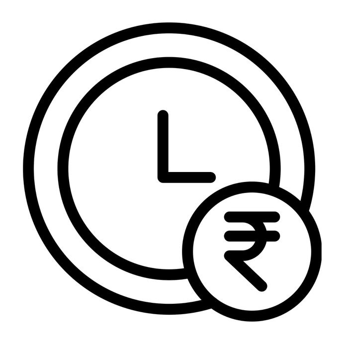 See more icon inspiration related to time and date, business and finance, time is money, rupee, business, money, time and clock on Flaticon.