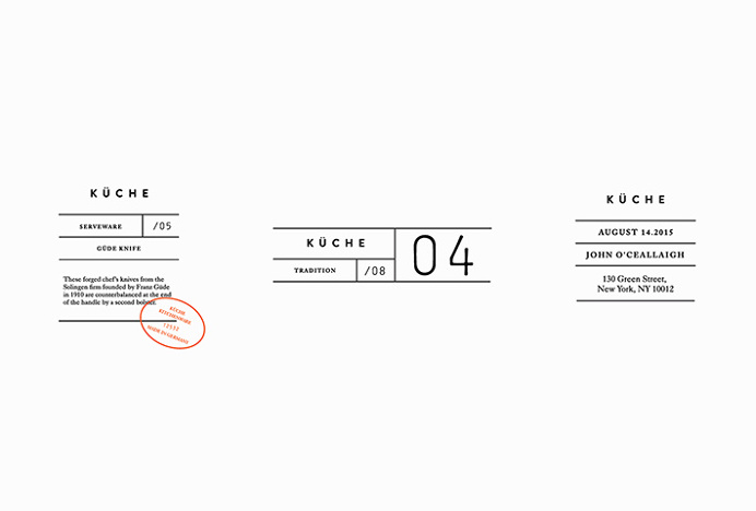 Küche by Rebecca Duff-Smith #graphic #typography