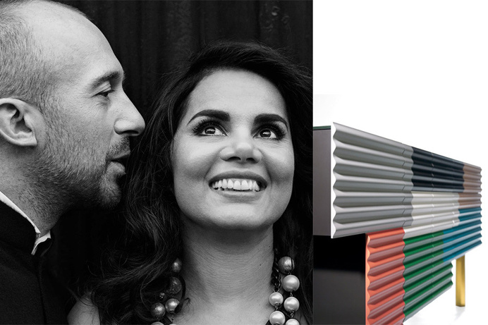 Doshi Levien,Â Jonathan Levien y Nipa Doshi y suÂ Shanty Side board cabinet para BD Barcelona.