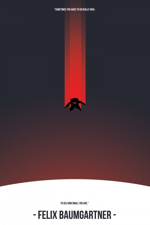 Felix Baumgartner Poster | Stephen Calvillo Design #design #graphic #baumgartner #poster #felix