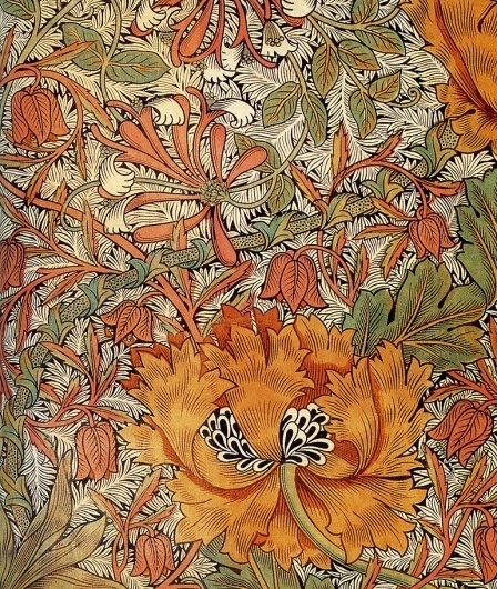 william+morris-1876-honeysuckle,+printed+I+4.jpg (771×911) #printed #morris #william #design #illustration #textile #flowers