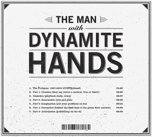 The Man With Dynamite Hands #typography