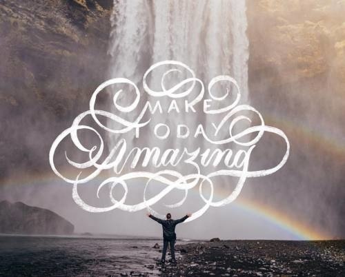 🌈 Make Today Amazing 🌈 - 📷by @erondu / @unsplash - #goodtype #calligraphy #lettering #handlettering #thedailytype #inspiration #typ