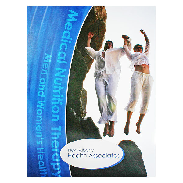 New Albany Health Medical Presentation Folder #blue #health #folder #green