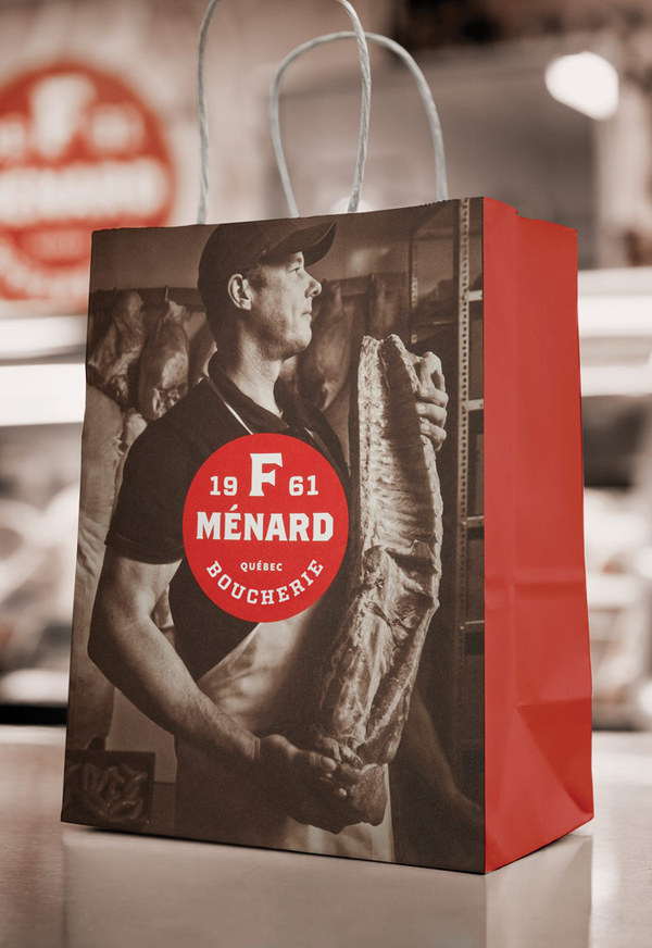lg2boutique  |  http://lg2boutique.com/en"The new identity of F. MÉNARD, a family business involved in the pork production trade, draw #logo #design #branding