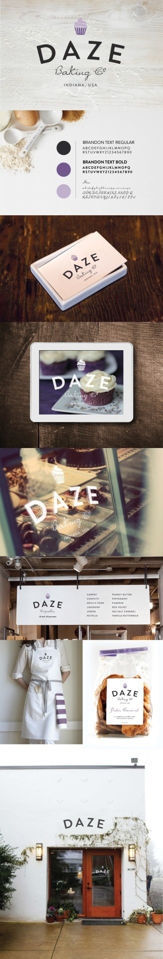 Daze Baking Company | Branding and Identity #branding #design #identity #baking #logo #typography