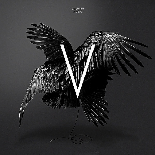 VIOLENCE GRAPHIQUE #vulture #black #bird #letter #square #central #music