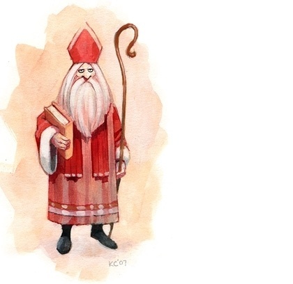 #christmas #illustration #sinterklaas