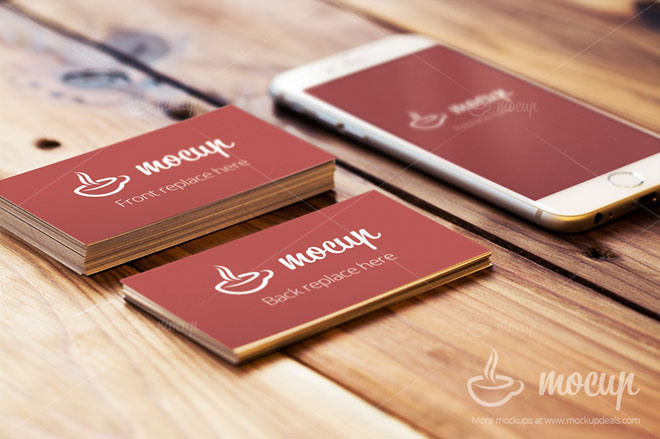 Free Business Card and iPhone Mockups