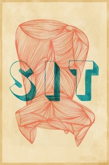SIT-CUT #couch #illustration #sit #typography