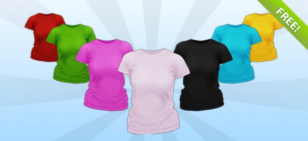 Psd ladies shirt mockup templates Free Psd. See more inspiration related to Mockup, T shirt, Shirt, Clothing, Psd, Templates, Female, Ladies, Horizontal, Wear and Blouse on Freepik.