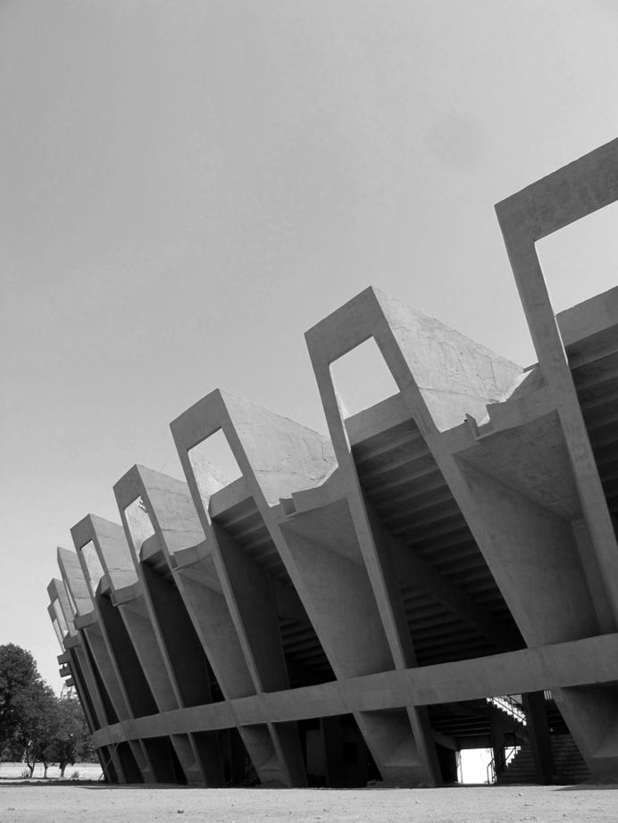 Charles Correa | Sardar Vallabhbhai Patel Stadium, 1965 Ahmedabad.