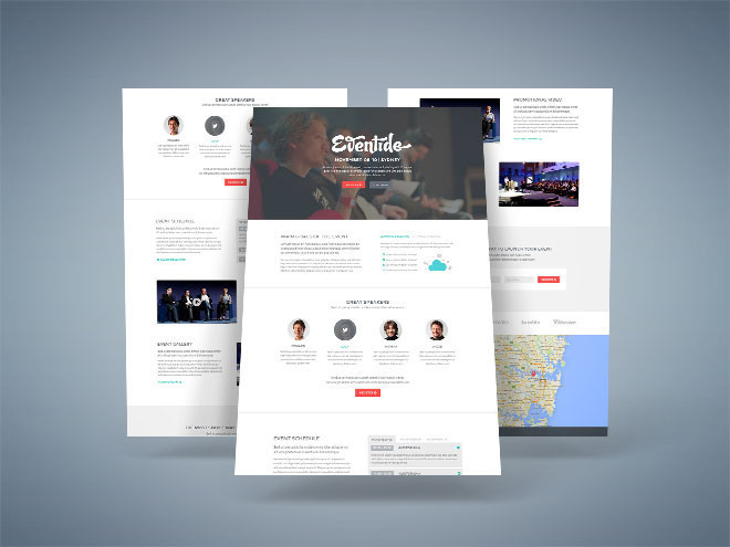 Eventide : Event Landing Page PSD Template