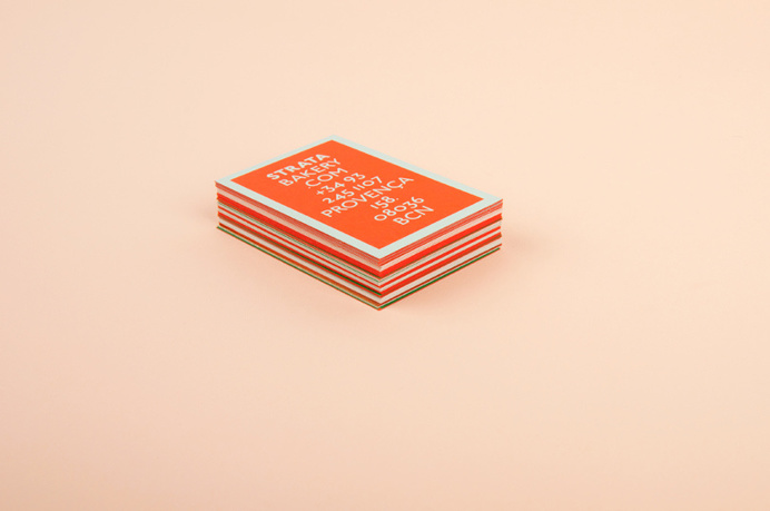 Strata #menu #identity #food #print #bakery