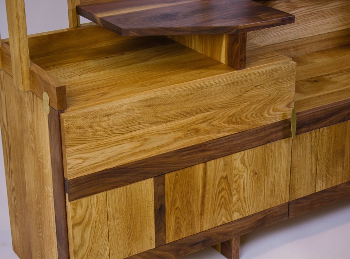 Hallway Cabinet Odessey Fly Massive Millworks #fly-massive-millworks #interior #wood #walnut #modernism #hallway #cabinet #oak #woodworking