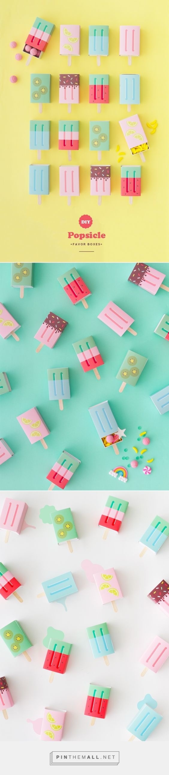 DIY Popsicle Favor Boxes by AMY MOSS / oh happy day