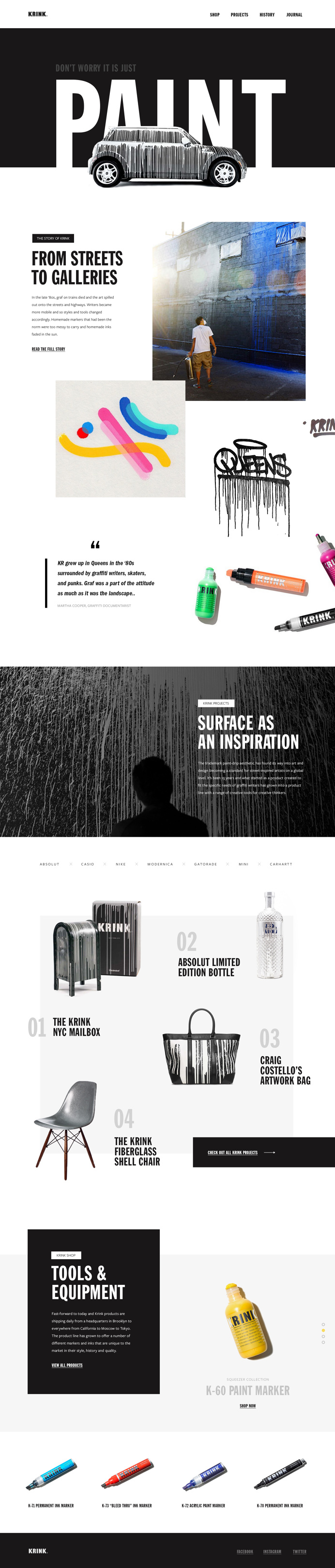 Krink Website #krink #website #paint #graffiti #web #digital #mini #tags #urban