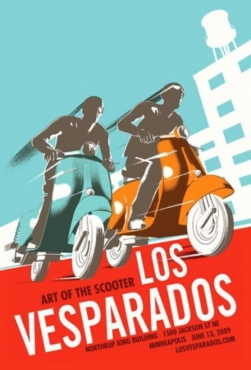 Baubauhaus. #vespa #illustration #poster