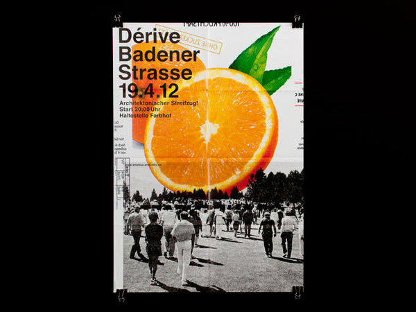 ATLAS, studio for graphic design, Zurich/Switzerland #collage #orange #poster