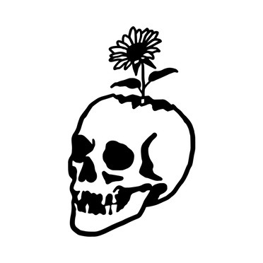 Skull Logo #Skull #logo #symbol #blackwork #illustration