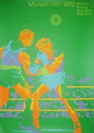 1972 Olympic flyer by Otl Aicher #otl #flyer #aicher #olympics #munich