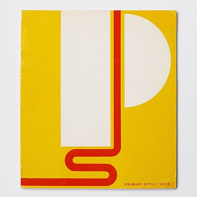 Primary Structures: Younger American and British Sculptors, 1966, design by Elaine Lustig Cohen — from the Display Collection. This catalog was published for the landmark exhibition @thejewishmuseum that defined Minimalism and represented a turning point in contemporary sculpture. Included were 42 artists working with basic, geometric forms, notably Donald Judd, Robert Smithson, Sol Lewitt, Dan Flavin and Ellsworth Kelly. For more on #elainelustigcohen, visit our new website elainelustigcohen.com.