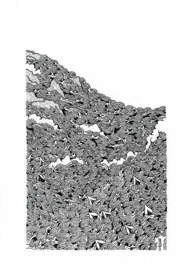 Tom Berry #ink #white #black #berry #tom #pen #art #drawing #detail