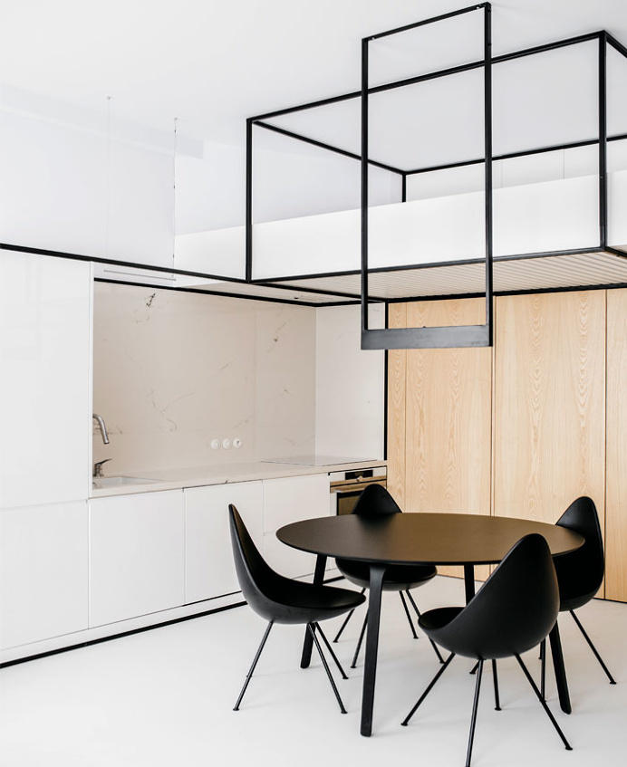 Small One Room Apartment by MUS Architects - InteriorZine