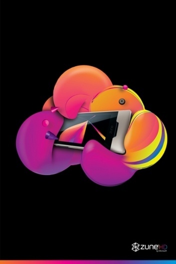 Gimme Bar | zune HD collateral - RAMIRO TORRES #illustration #color #liquid