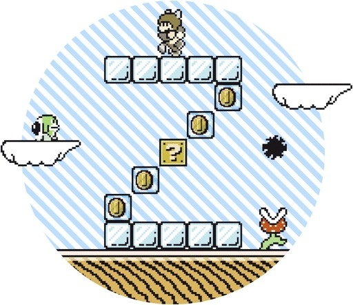 Super Mario Font 3 on Behance #nintendo #mario #super #bros #basile #8bit #typo #francesco