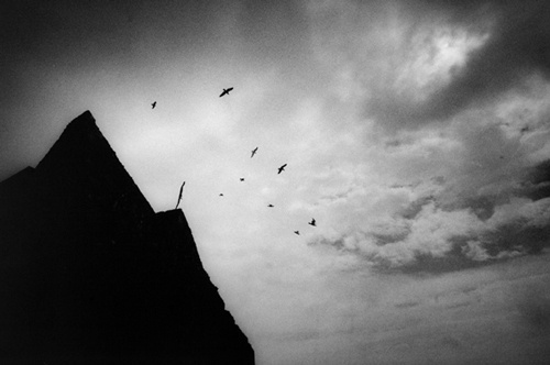 Philip Sayer | Anthony Gormley #sculpture #b&w #landscape #mono #photography #anthony #gormley